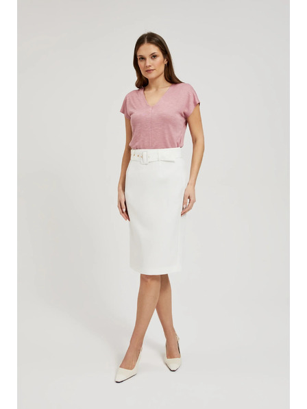 Moodo Бяла прилепнала пола с колан