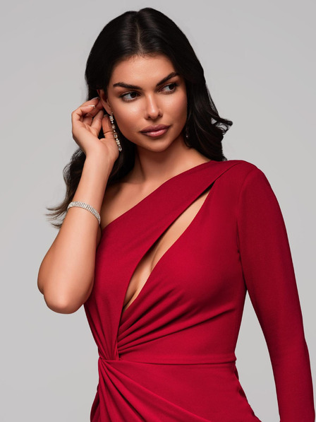 Edoti Макси рокля GRACE - тъмно червена