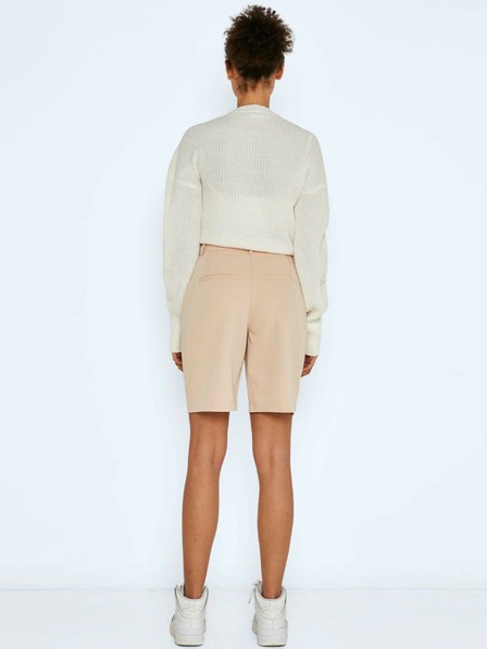 Noisy May Бежови къси панталони с широки крачоли Noisy May Drew