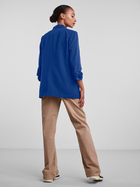 Pieces Тъмно синьо дамско сако с три четвърти ръкав Pieces Boss