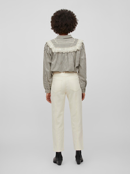 Vila Кремави дамски дънки с права кройка VILA Orys