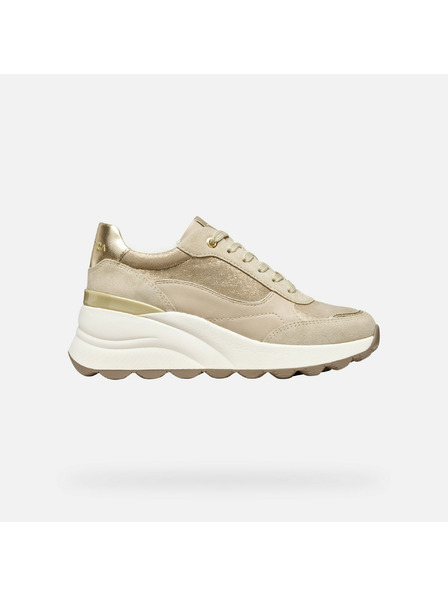 Geox Кремави дамски маратонки Geox Spherica EC13