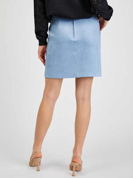 Orsay Светлосиня дамска пола от велур ORSAY