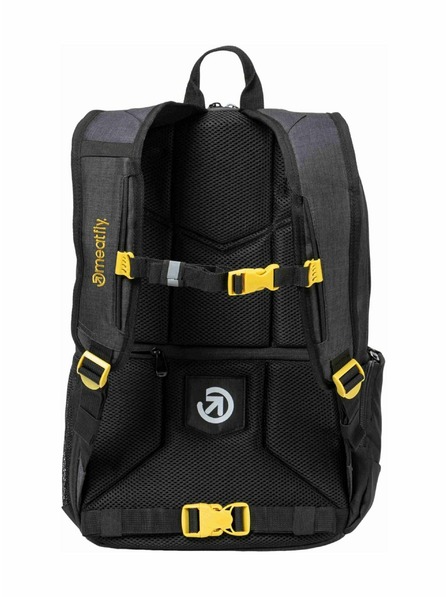 Meatfly Meatfly раница Basejumper Black / Charcoal Heather 22 L + БЕЗПЛАТЕН МОЛИВНИК | Черен | Обем 22 L