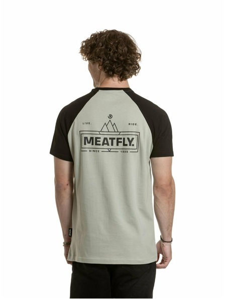 Meatfly Meatfly мъжка тениска Ozzy Raglan Mossy Green / Black