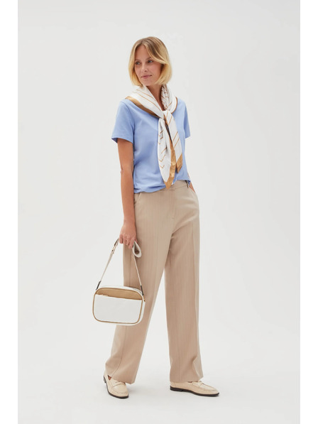 Moodo Бежово-бяла чанта