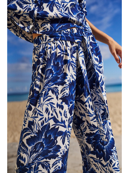 Moodo Дамски панталони Moodo - сини