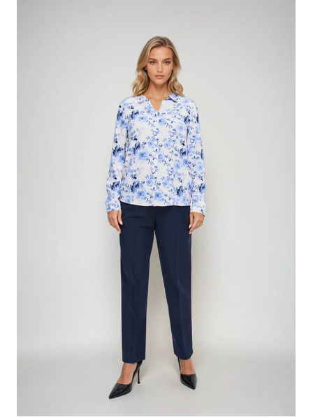 Moodo Светлосиня цветна риза Moodo