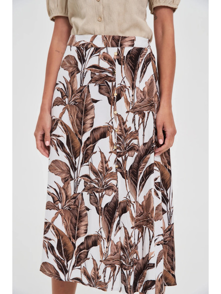 Moodo Дамска пола Moodo - кафява