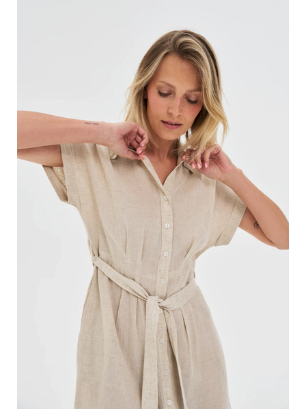 Moodo Дамски ризови рокли Moodo - бежови