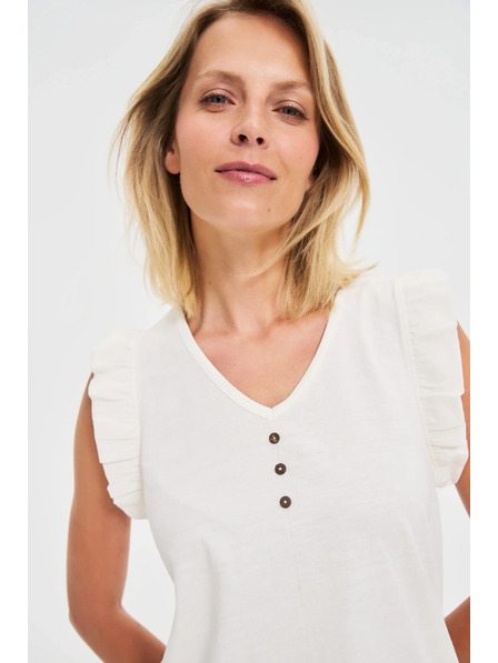 Moodo Дамска тениска Moodo – бяла