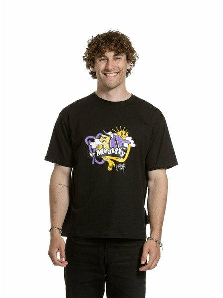 Meatfly Meatfly унисекс тениска Carter 30 Groove Black