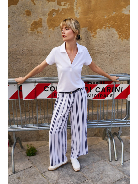 Moodo Дамска бяла поло тениска