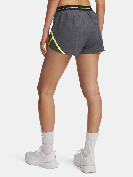 Under Armour Дамски къси панталони Under Armour UA Fly By 3'' Novelty Short-GRY