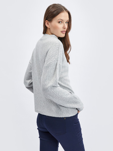 Orsay Светлосив дамски пуловер с десен ORSAY