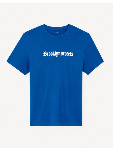 Celio Синя мъжка тениска Celio Jedark