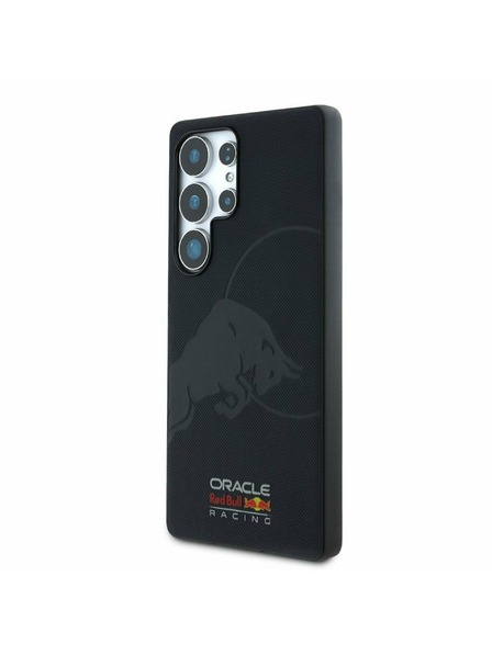 Oracle Red Bull Racing Red Bull кожен мрежест калъф с дебосиран лого MagSafe за Samsung Galaxy S25 Ultra Navy