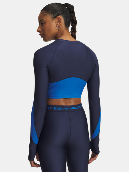 Under Armour Дамска тениска Under Armour UA HG Rib 1/4 Zip-BLU