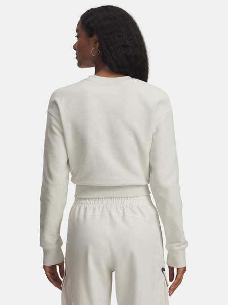 Under Armour Дамски суитшърт Under Armour Icon Terry Varsity Crew-WHT