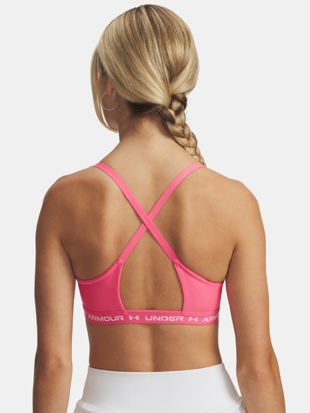 Under Armour Дамски сутиен Under Armour UA Crossback Low Bra-PNK
