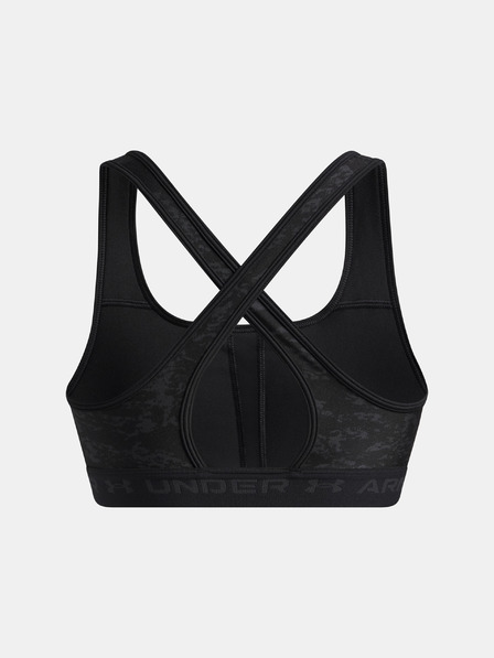 Under Armour Under Armour Women's Crossback Mid Print Bra-BLK