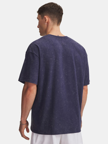 Under Armour Мъжка тениска Under Armour UA M HW OS LOGO WASH SS-BLU