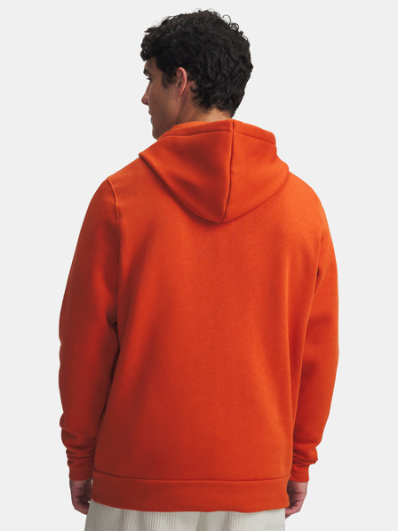Under Armour Мъжки суитшърт Under Armour UA Icon Fleece FZ Hood-ORG