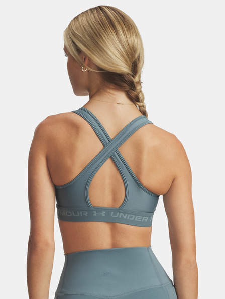 Under Armour Дамски сутиен Under Armour Crossback Mid Bra-BLU