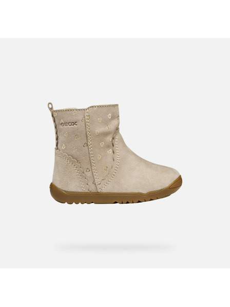 Geox Бежови детски обувки за първи стъпки Geox Macchia