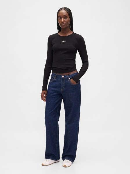 GAP Ребрести тениска с лого GAP