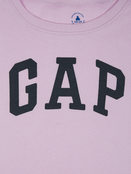 GAP Детска тениска с лого и цветя GAP