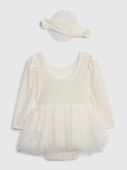 GAP Бебешко кадифено боди с пола GAP