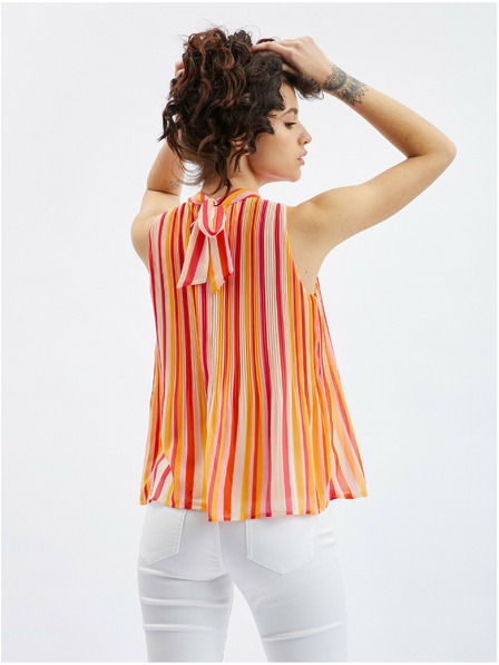Orsay Розово-оранжева дамска блуза на райе ORSAY
