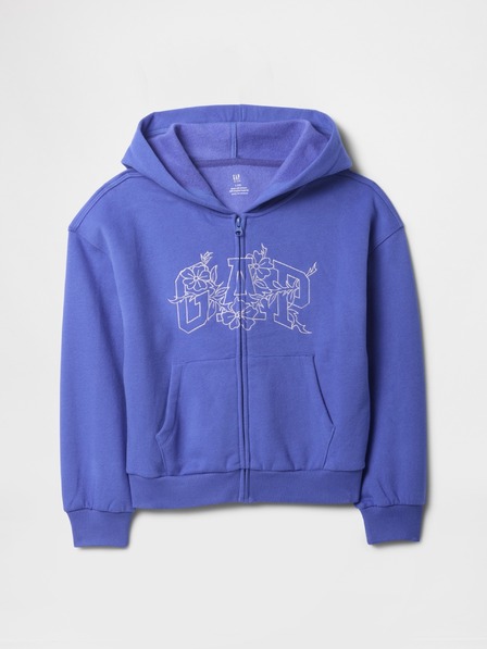 GAP Бебешки суитшърт с голям размер и лого GAP