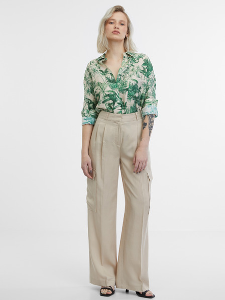 Orsay Зелена и бежова дамска риза ORSAY