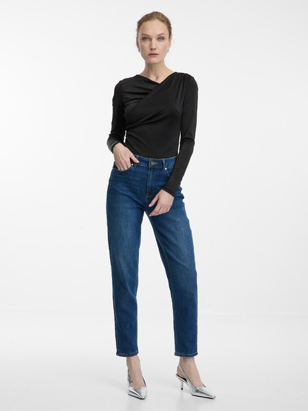 Orsay Черна дамска блуза ORSAY