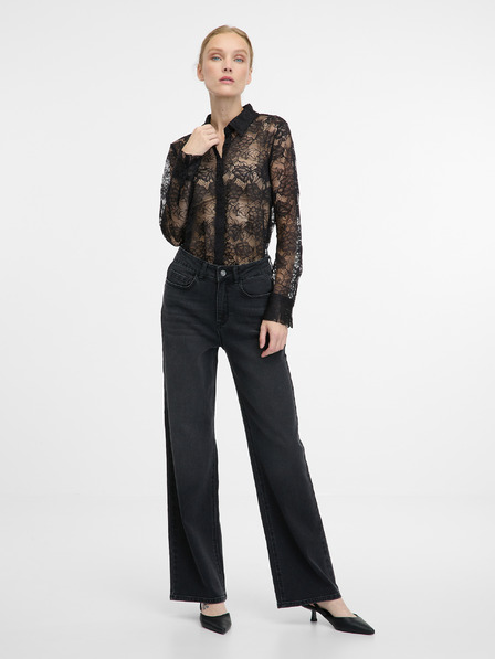 Orsay Черна дамска блуза ORSAY