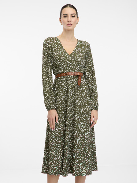 Orsay Зелена дамска миди рокля ORSAY