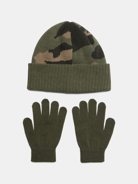 Under Armour Момчешки комплект Under Armour B Beanie/Glove Combo-GRN