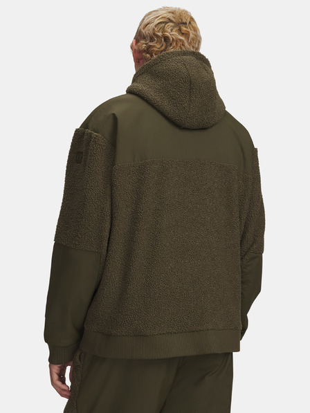 Under Armour Мъжки суитшърт Under Armour UA High Pile Fleece FZ-GRN