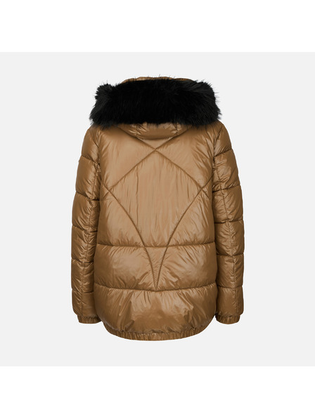 Geox Светлокафяво дамско пухено яке Geox Backsie
