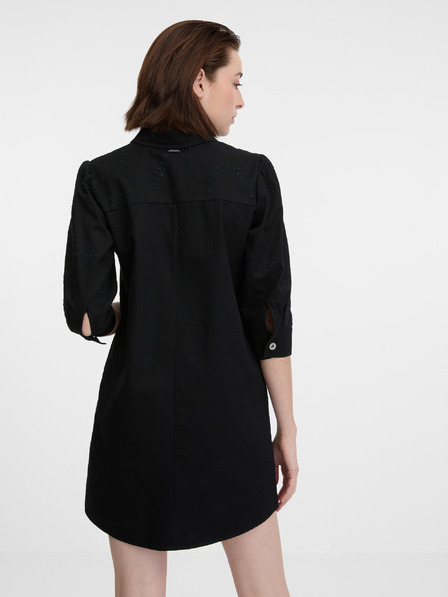 Orsay Черна дамска дънкова рокля ORSAY