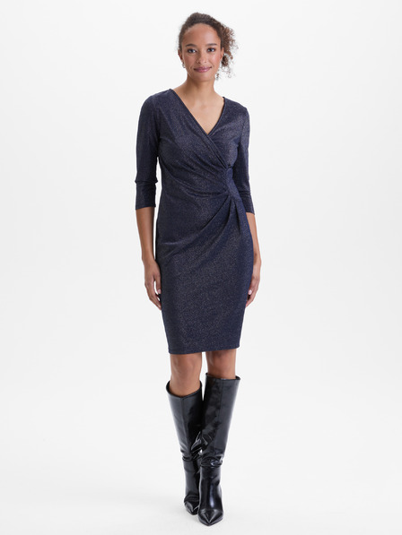 Orsay Тъмносиня дамска рокля по тялото ORSAY