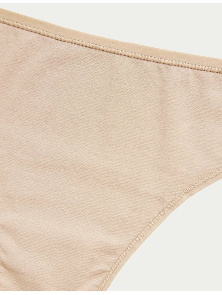 Marks & Spencer Бразилски бикини от модал, без видими ръбове, 5 бр. в опаковка Marks & Spencer бежов