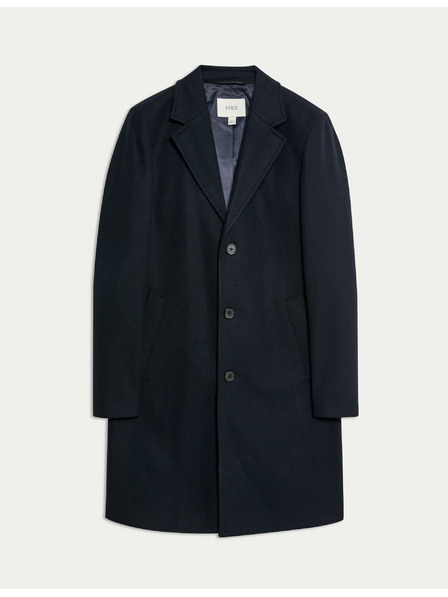 Marks & Spencer Палто с ревери Marks & Spencer морско синьо