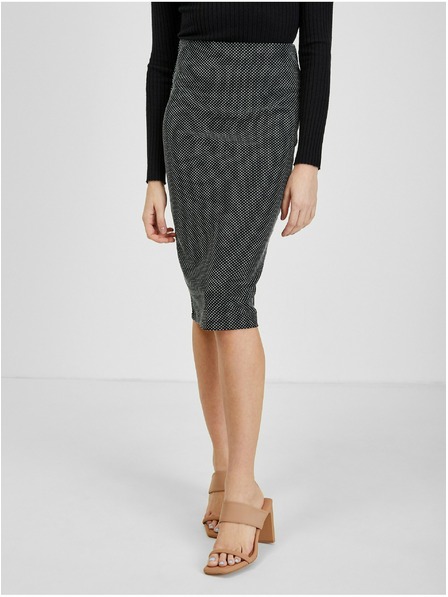 Orsay Бяло-черна дамска пола с десен ORSAY