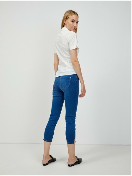 Orsay Кремава риза с къс ръкав ORSAY