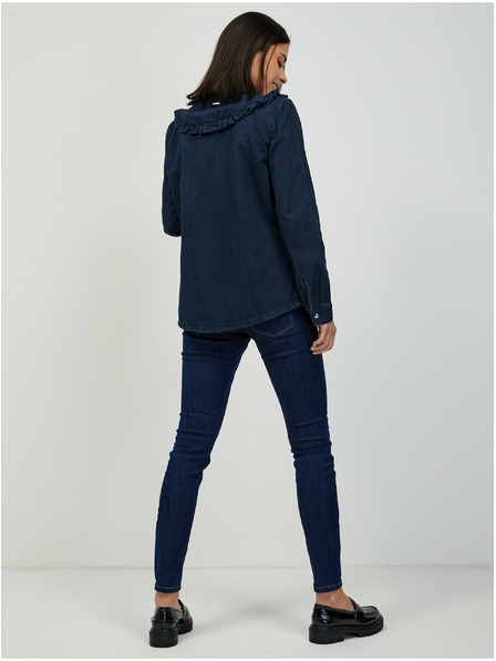 Orsay Тъмно синя дънкова риза ORSAY