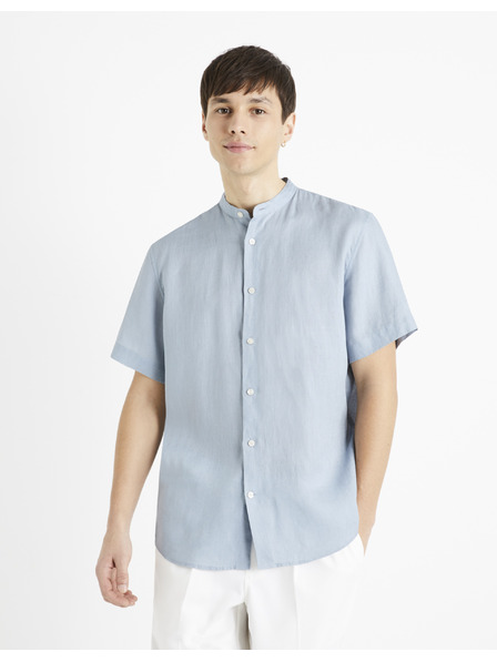 Celio Светлосиня мъжка ленена риза Celio Damopoc