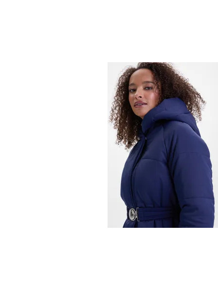 Orsay Тъмно синьо дамско ватирано палто ORSAY